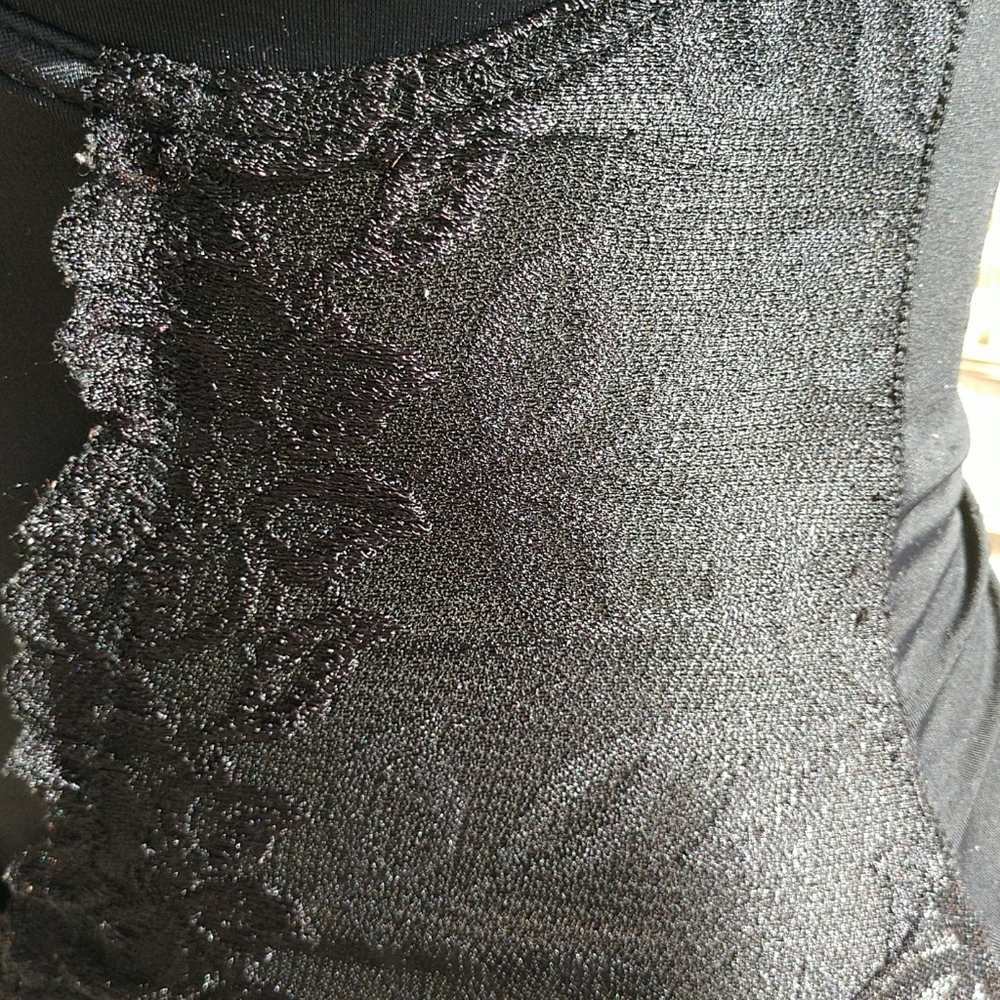 COMING VINTAGE Lace Panel UNDERWIRE Lightweight Shapewear Sz M - Picture 4 of 4